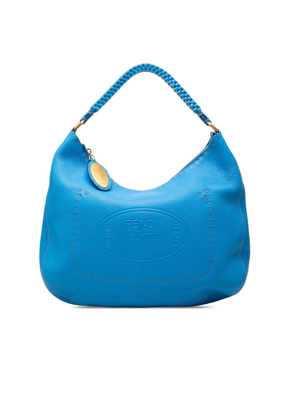 Fendi Pebbled Leather Selleria Shoulder #363024F69B